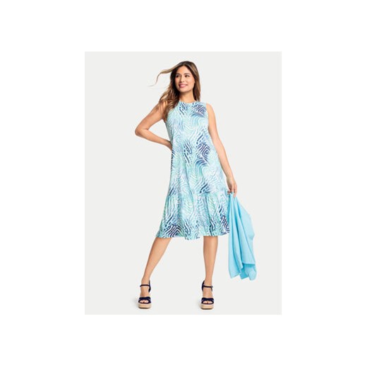 Olsen Sukienka letnia 13001784 Niebieski Regular Fit ze sklepu MODIVO w kategorii Sukienki - zdjęcie 173138733