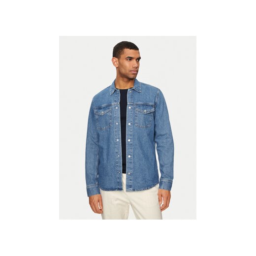 Pepe Jeans Koszula jeansowa PM308584 Niebieski Regular Fit ze sklepu MODIVO w kategorii Koszule męskie - zdjęcie 173138801