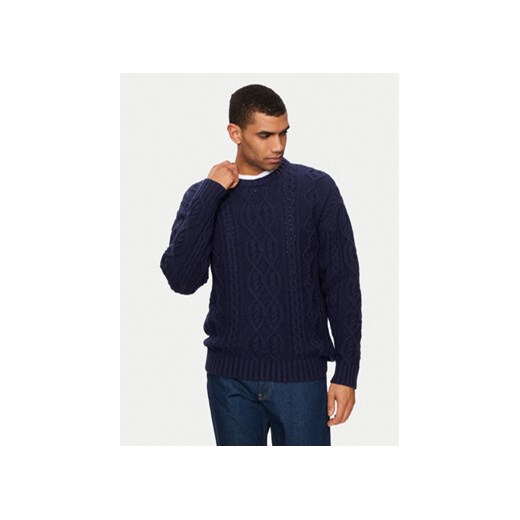Gap Sweter 787133-00 Granatowy Relaxed Fit ze sklepu MODIVO w kategorii Swetry męskie - zdjęcie 173138860