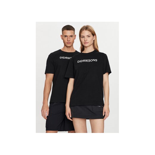 Didriksons T-Shirt Harald 505551 Czarny Regular Fit ze sklepu MODIVO w kategorii T-shirty męskie - zdjęcie 173138881