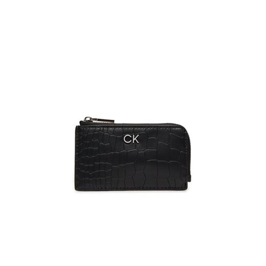Calvin Klein Etui na karty kredytowe Ck Daily Zip Cardholder_Croco K60K612191 Czarny ze sklepu MODIVO w kategorii Etui - zdjęcie 173139012