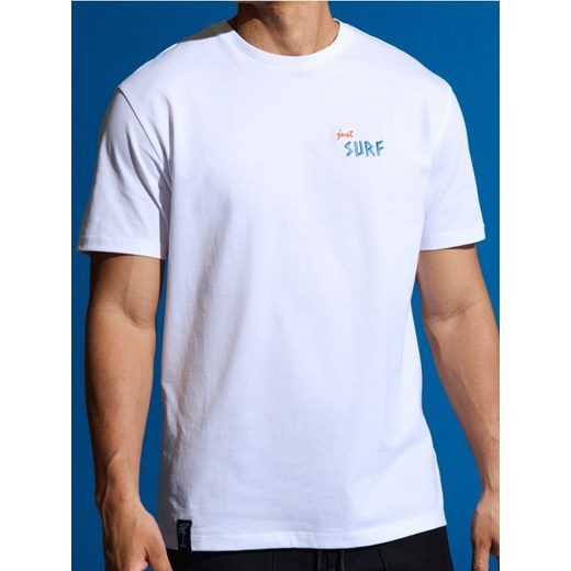 Sinsay - Koszulka z nadrukiem - biały ze sklepu Sinsay w kategorii T-shirty męskie - zdjęcie 173141482
