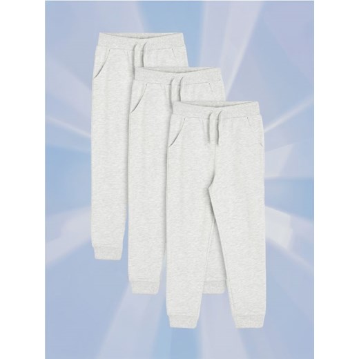 Sinsay - Spodnie dresowe jogger 3 pack - szary ze sklepu Sinsay w kategorii Spodnie chłopięce - zdjęcie 173141582