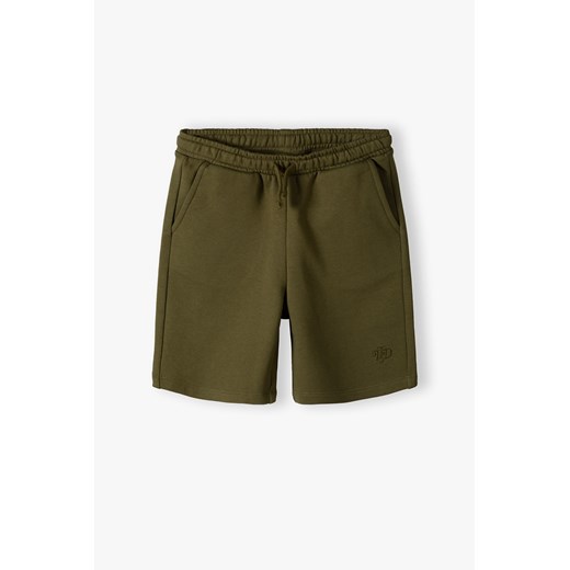Zielone szorty dzianinowe dla chłopca - Limited Edition ze sklepu 5.10.15 w kategorii Spodenki chłopięce - zdjęcie 173141713