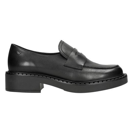 Wojas Czarne Mokasyny Damskie Na Wyższej Podeszwie Wojas 35 Wojas
