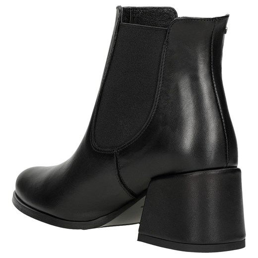 Wojas Czarne Sztyblety Na Oryginalnym Obcasie Wojas 40 Wojas