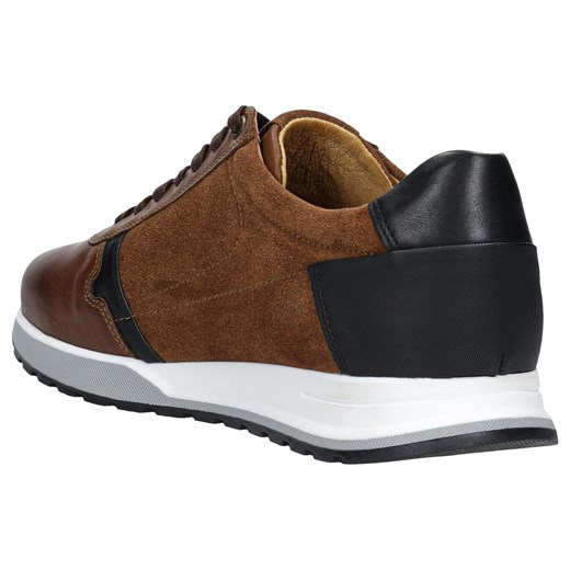 Wojas Jasnobrązowe Sneakersy Męskie Z Czarnymi Elementami Wojas 42 Wojas promocja