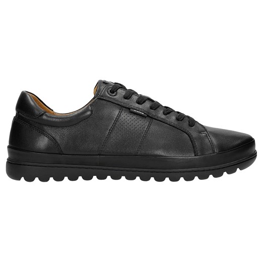 Wojas Czarne Skórzane Męskie Buty Na Oryginalnej Podeszwie Wojas 43 Wojas