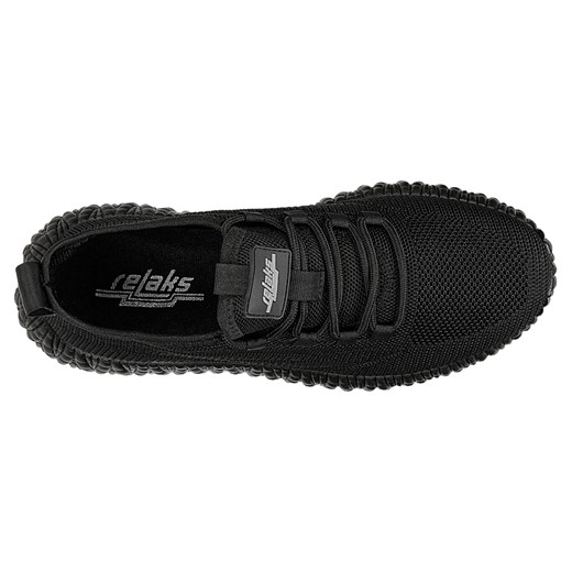 Czarne Materiałowe Sneakersy Relaks Na Żłobionej Podeszwie Relaks 41 Wojas