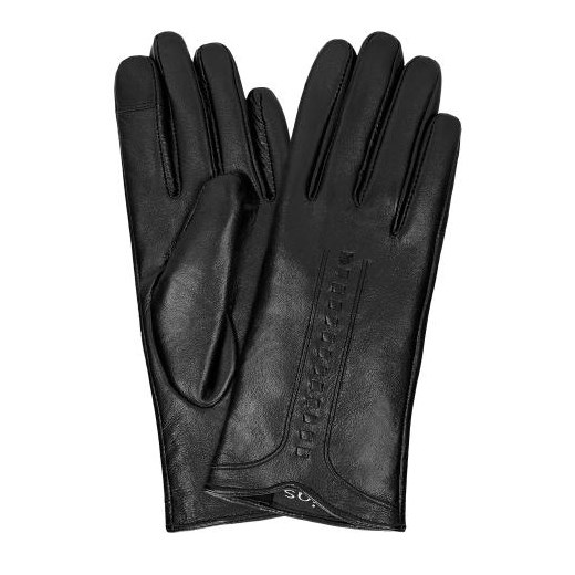 Wojas Czarne Rękawiczki Damskie Ze Skóry Wojas S Wojas