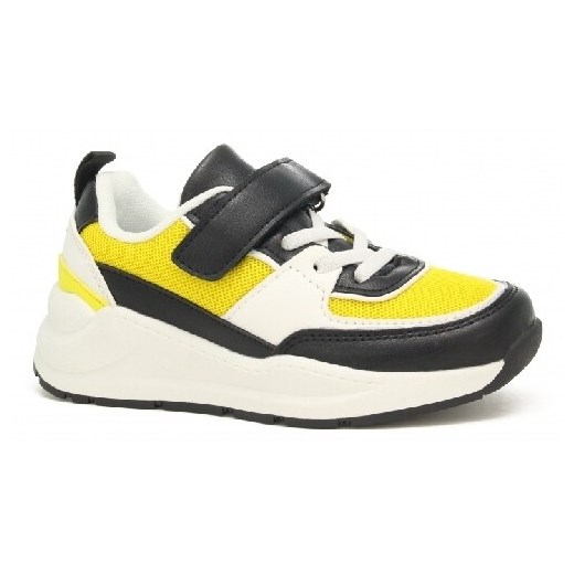 Półbuty Bartek 15541007, Czarno-Żółty 29 wyprzedaż Wojas