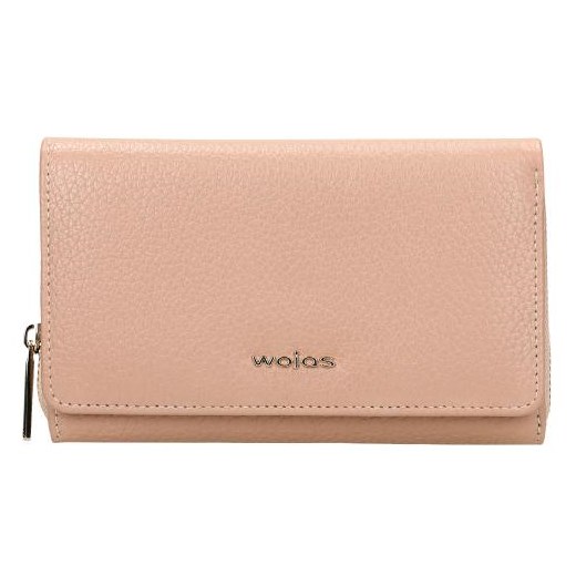 Wojas Skórzany Portfel Damski Różowy Wojas  Wojas