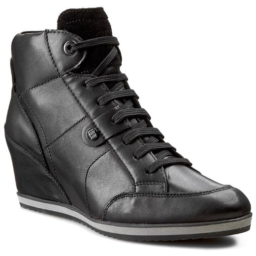 Sneakersy GEOX - D Ilusion A D4454A 043BC C9999  Black eobuwie-pl  