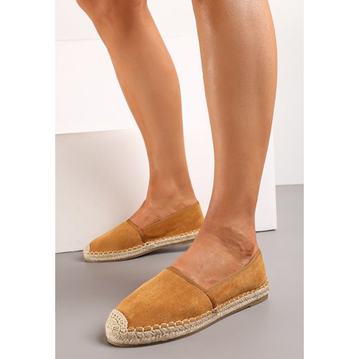 Camelowe Espadryle Aurinda ze sklepu renee.pl w kategorii Espadryle damskie - zdjęcie 173155000