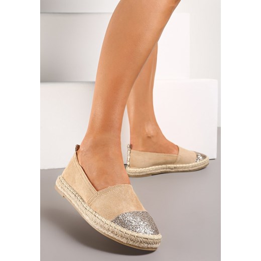 Beżowe Espadryle Aglateia ze sklepu renee.pl w kategorii Espadryle damskie - zdjęcie 173155633