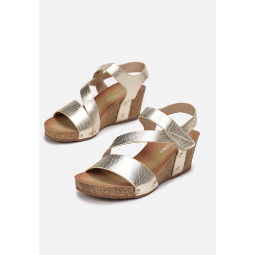 Złote Sandały Adelphalion Renee 38 renee.pl