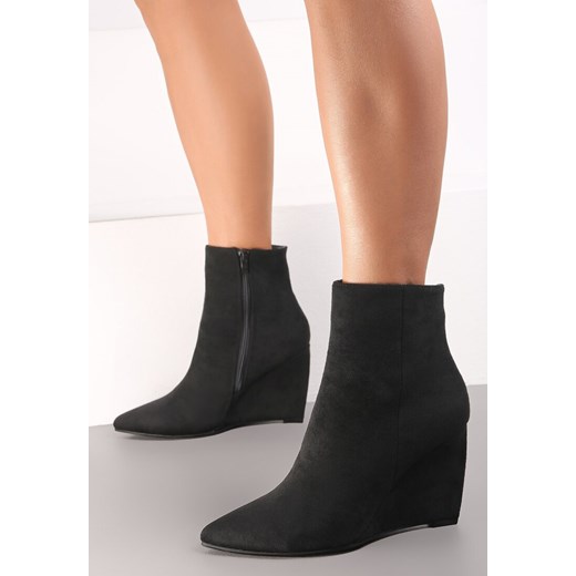 Czarne Botki na Koturnie Hodigan Renee 38 renee.pl
