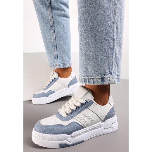 Niebieskie Sneakersy przed Kostkę na Grubej Podeszwie Miamor ze sklepu renee.pl w kategorii Buty sportowe damskie - zdjęcie 173175284