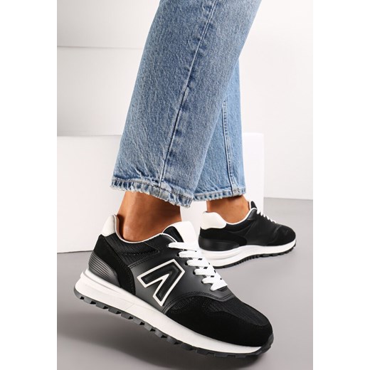 Czarne Sneakersy przed Kostkę z Protektorem Sabines ze sklepu renee.pl w kategorii Buty sportowe damskie - zdjęcie 173179590
