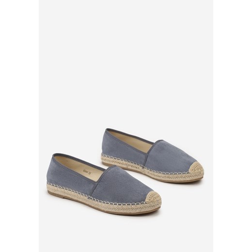 Niebieskie Płaskie Espadryle z Jutową Plecionką Lainsaria Renee 38 renee.pl