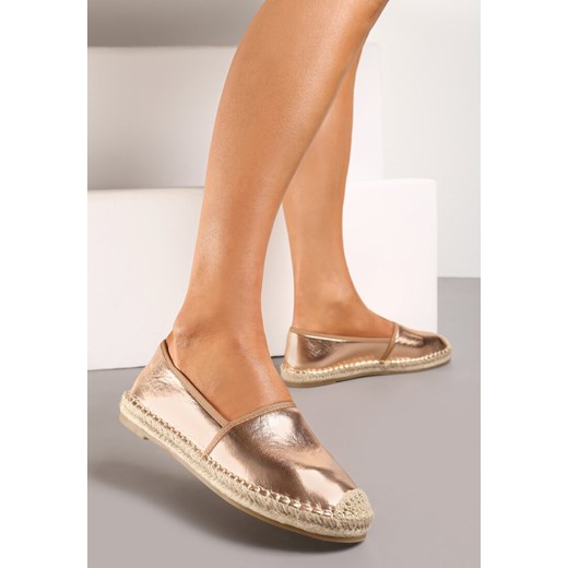 Szampańskie Espadryle Aurinda ze sklepu renee.pl w kategorii Espadryle damskie - zdjęcie 173206404
