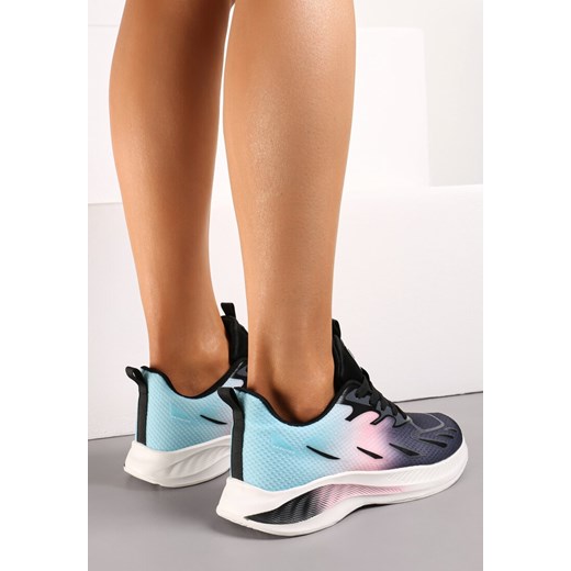 Czarno-Różowe Buty Sportowe z Kolorowym Printem Ombre Pinaria Renee 40 renee.pl