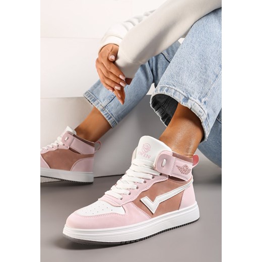 Różowo-Białe Sneakersy Esspina ze sklepu renee.pl w kategorii Buty sportowe damskie - zdjęcie 173240194