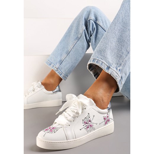 Białe Sneakersy Turn To Left ze sklepu renee.pl w kategorii Trampki damskie - zdjęcie 173255274
