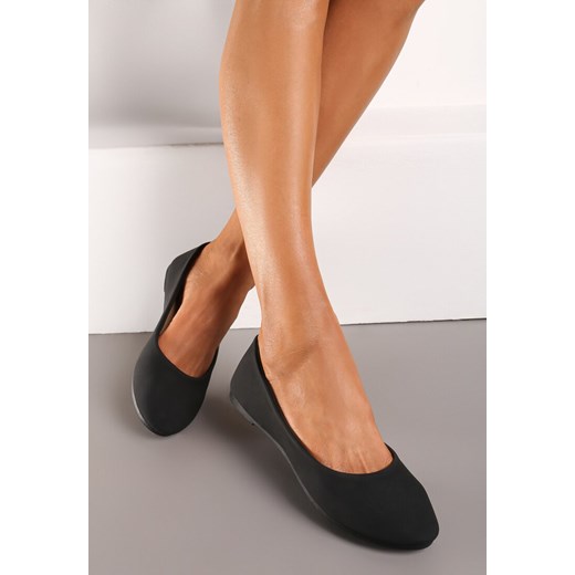 Czarne Matowe Balerinki Silver Springs Renee 38 renee.pl
