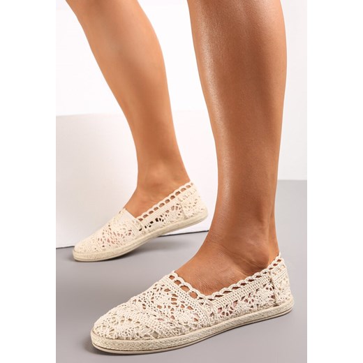 Beżowe Espadryle Gratifyingly ze sklepu renee.pl w kategorii Espadryle damskie - zdjęcie 173255551