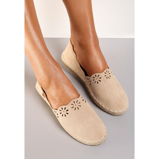 Beżowe Espadryle Mooch ze sklepu renee.pl w kategorii Espadryle damskie - zdjęcie 173255620