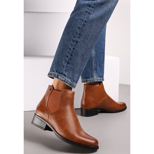 Brązowe Botki Aniya Renee 41 renee.pl