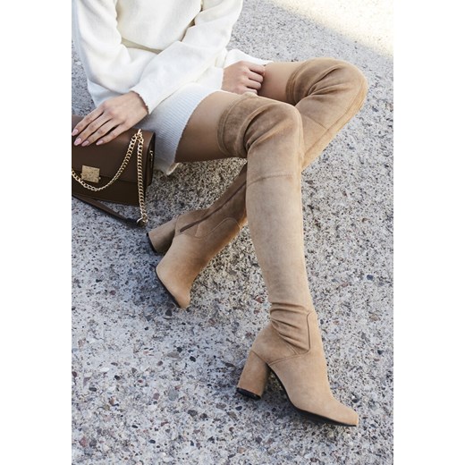 Beżowe Kozaki Like A Prayer Renee 36 renee.pl
