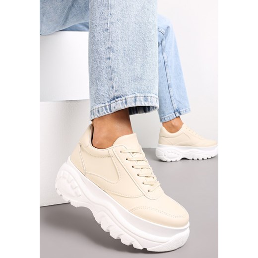 Beżowe Sneakersy Fair Crush Renee 38 renee.pl