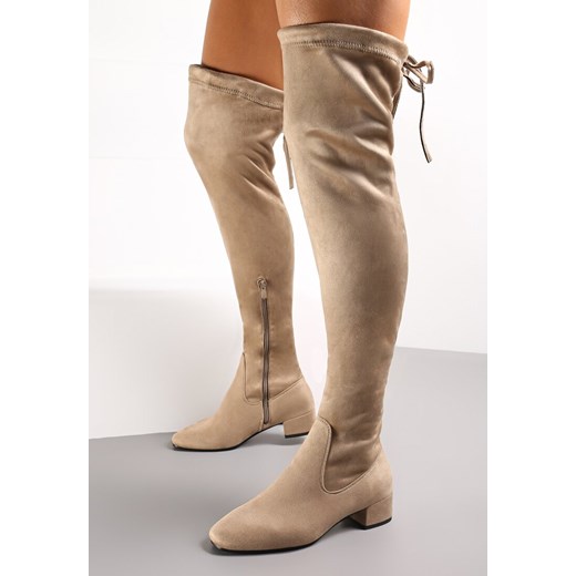 Beżowe Kozaki Genial Renee 39 renee.pl