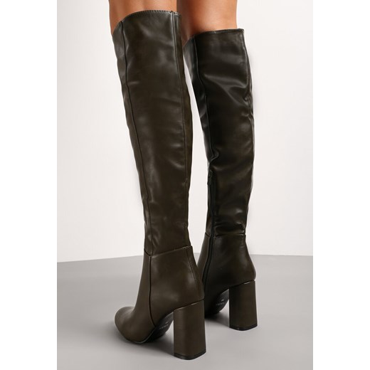 Ciemnozielone Kozaki Ertris Renee 40 renee.pl