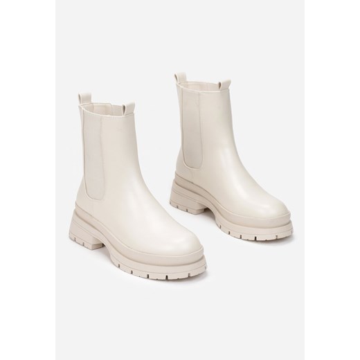 Beżowe Botki Cillime Renee 40 renee.pl