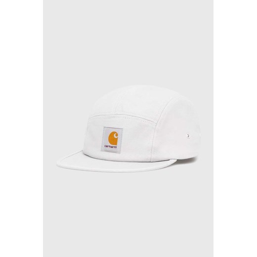 Carhartt WIP czapka z daszkiem bawełniana Backley Cap kolor szary gładka I016607.29JXX ze sklepu PRM w kategorii Czapki z daszkiem damskie - zdjęcie 173257834