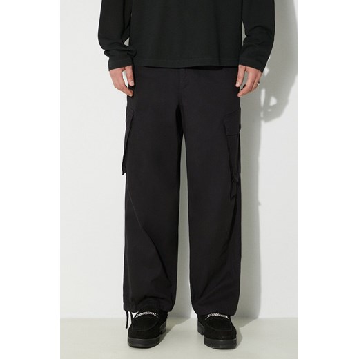 Carhartt WIP spodnie bawełniane Unity Pant kolor czarny proste I032983.894G ze sklepu PRM w kategorii Spodnie męskie - zdjęcie 173258054
