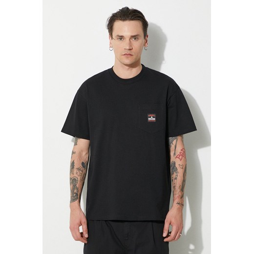 Carhartt WIP t-shirt bawełniany S/S Field Pocket T-Shirt męski kolor czarny gładki I033265.89XX ze sklepu PRM w kategorii T-shirty męskie - zdjęcie 173258184