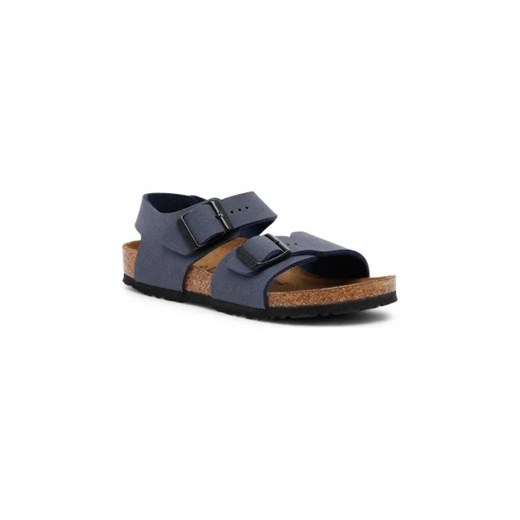 Birkenstock Sandały New York Kids BFBC Navy | z dodatkiem skóry ze sklepu Gomez Fashion Store w kategorii Sandały dziecięce - zdjęcie 173259451