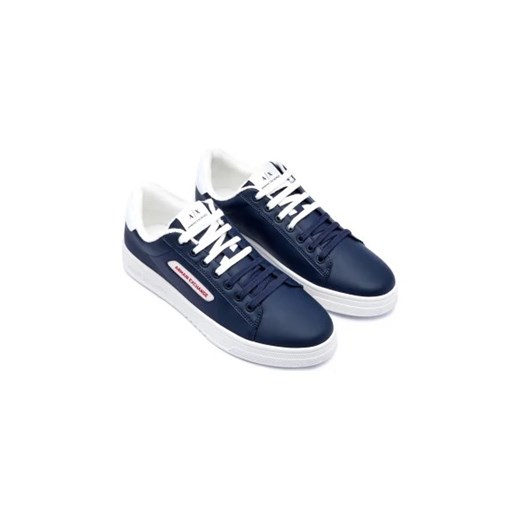 Buty sportowe męskie Armani Exchange tkaninowe granatowe
