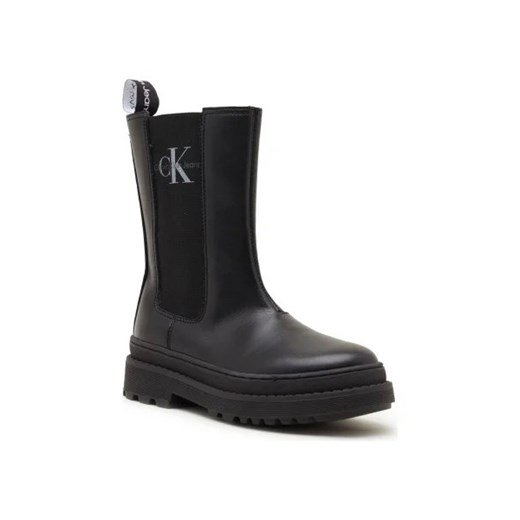 CALVIN KLEIN JEANS Botki | z dodatkiem skóry ze sklepu Gomez Fashion Store w kategorii Buty zimowe dziecięce - zdjęcie 173260363