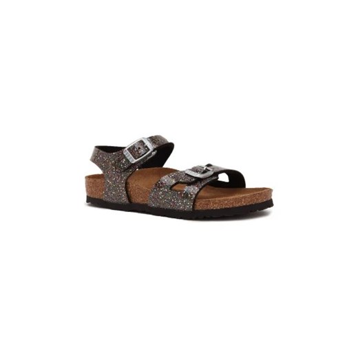 Birkenstock Sandały Rio Kids BF Cosmic Sparkle Black Multi | z dodatkiem skóry ze sklepu Gomez Fashion Store w kategorii Sandały dziecięce - zdjęcie 173260392