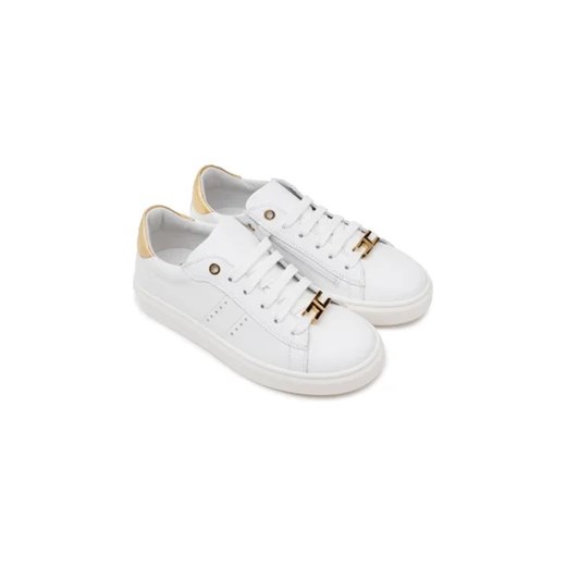Elisabetta Franchi Skórzane sneakersy la mia bambina Elisabetta Franchi 34 wyprzedaż Gomez Fashion Store