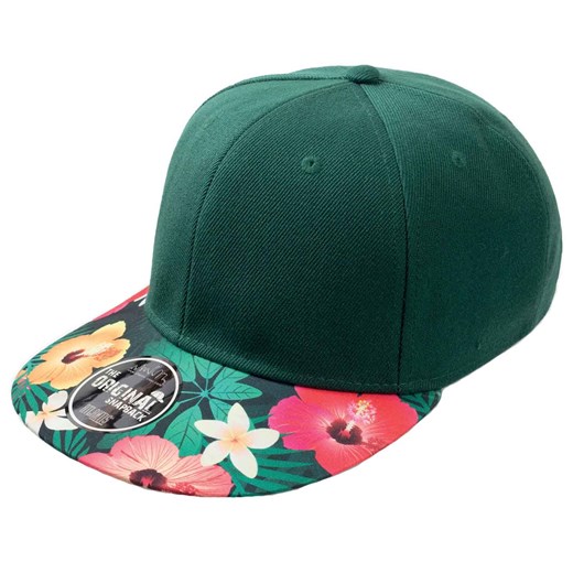 Snap Colour Flower Green czapki-co  akryl