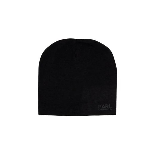Karl Lagerfeld Czapka BEANIE | z dodatkiem wełny Karl Lagerfeld M okazyjna cena Gomez Fashion Store