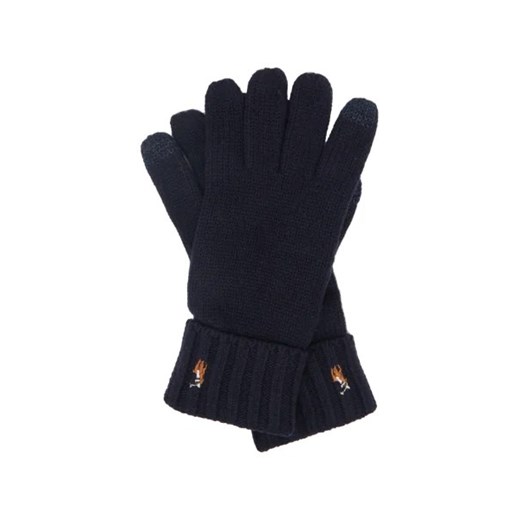 POLO RALPH LAUREN Wełniane rękawiczki Polo Ralph Lauren One Size okazyjna cena Gomez Fashion Store