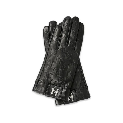 Karl Lagerfeld Skórzane rękawiczki K/MONOGRAM GLOVE ze sklepu Gomez Fashion Store w kategorii Rękawiczki damskie - zdjęcie 173266710