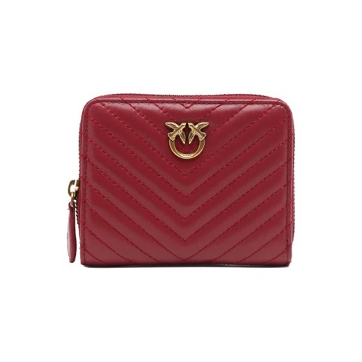 Pinko Skórzany portfel TAYLOR ZIP AROUND SHEEP NAPPA Pinko One Size okazyjna cena Gomez Fashion Store